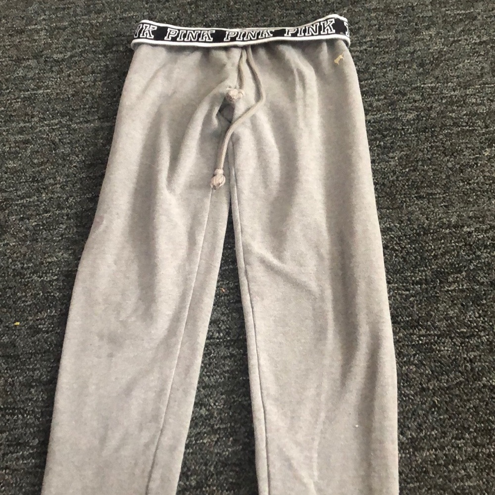 Gray joggers from pink